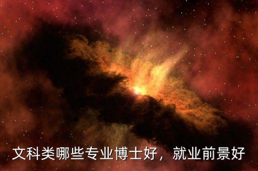 文科類(lèi)哪些專(zhuān)業(yè)博士好，就業(yè)前景好