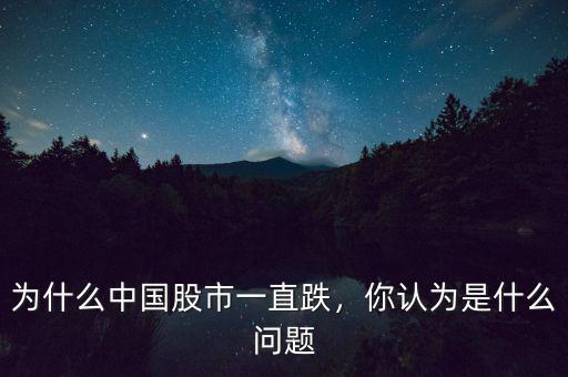 股市為什么大跌,為什么中國股市一直跌