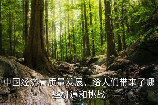 中國經濟高質量發(fā)展，給人們帶來了哪些機遇和挑戰(zhàn)