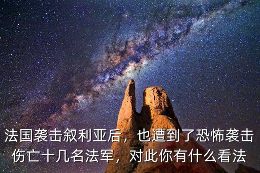 法國襲擊敘利亞后，也遭到了恐怖襲擊傷亡十幾名法軍，對此你有什么看法