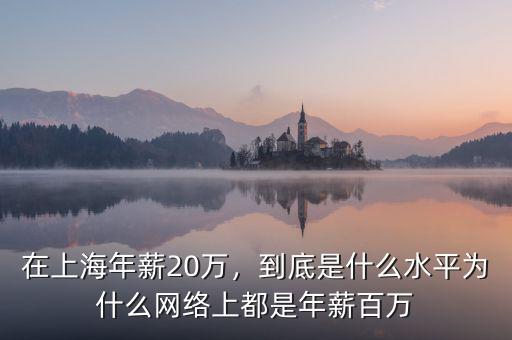 年薪20萬實(shí)際多少,在上海年薪20萬