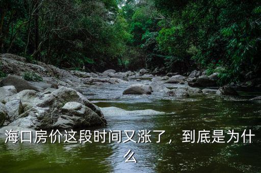海口房價(jià)這段時(shí)間又漲了，到底是為什么