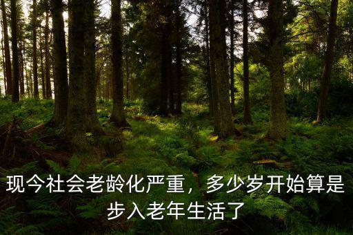 老齡化社會(huì)是怎么推算出來,現(xiàn)今社會(huì)老齡化嚴(yán)重