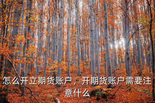 什么是金融期貨二次開戶,開期貨賬戶需要注意什么