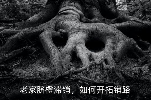 老家臍橙滯銷，如何開拓銷路