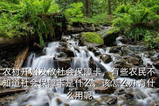 農(nóng)村開始發(fā)放社會(huì)保障卡，有些農(nóng)民不知道社會(huì)保障卡是什么，該怎么辦有什么用呢
