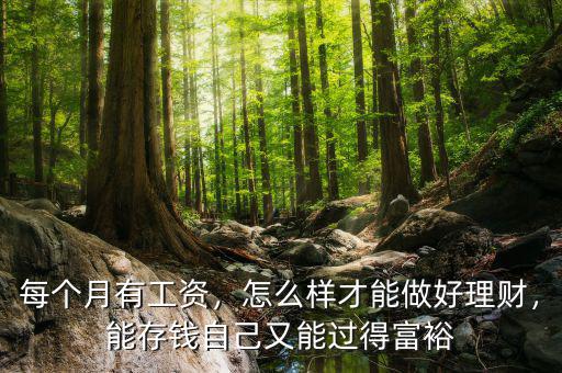 每個(gè)月有工資，怎么樣才能做好理財(cái)，能存錢自己又能過(guò)得富裕