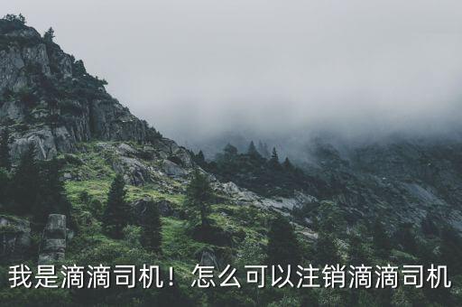 滴滴快車(chē)司機(jī)怎么注銷(xiāo),滴滴平臺(tái)拒絕司機(jī)注銷(xiāo)賬號(hào)