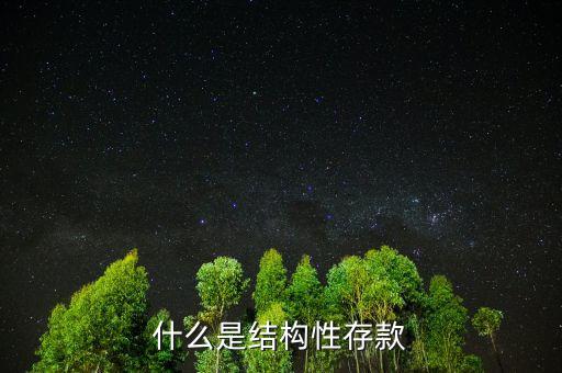 什么叫結(jié)構(gòu)性負債,什么是結(jié)構(gòu)性存款