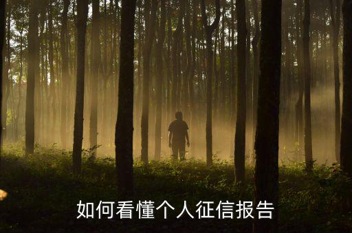 征信報告保理體現怎么看,如何看懂個人征信報告