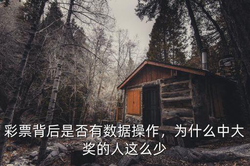彩票為什么中獎人少,彩票背后是否有數據操作