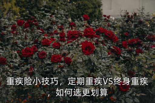 重疾險小技巧，定期重疾VS終身重疾，如何選更劃算