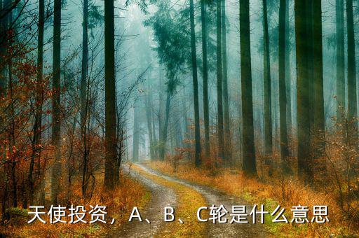 天使投資，A、B、C輪是什么意思