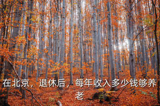 在北京，退休后，每年收入多少錢夠養(yǎng)老
