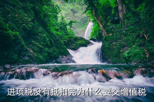 進項稅未抵扣為什么還要補交稅款，進項稅沒有抵扣完為什么要交增值稅