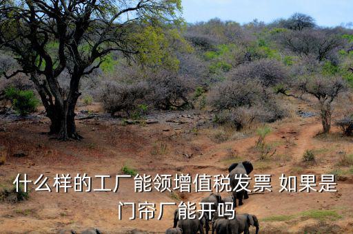 什么樣的公司可以領(lǐng)發(fā)票，什么樣的工廠能領(lǐng)增值稅發(fā)票 如果是門簾廠能開嗎