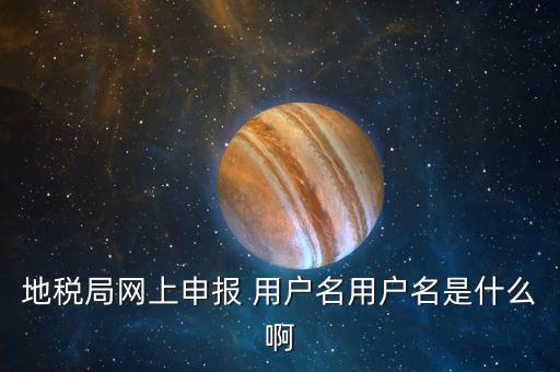地稅登陸用戶名是什么，地稅局網(wǎng)上申報(bào) 用戶名用戶名是什么啊