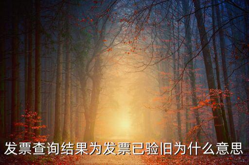 發(fā)票查詢驗舊日期是什么意思，發(fā)票查詢結(jié)果為發(fā)票已驗舊為什么意思