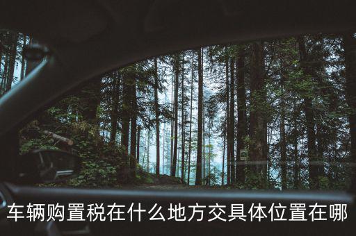 榆次汽車購置稅在什么地方交，車輛購置稅在什么地方交具體位置在哪