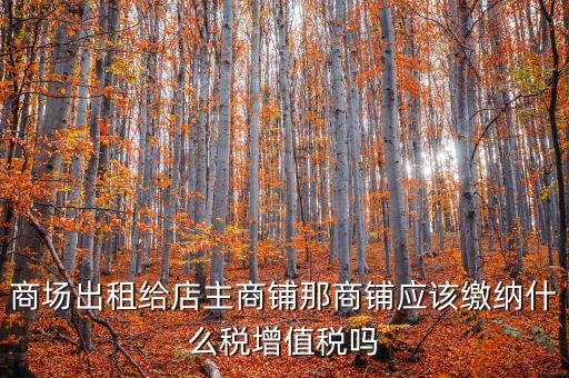 租用商鋪需要交什么稅，我租個(gè)門(mén)市都需交什么稅