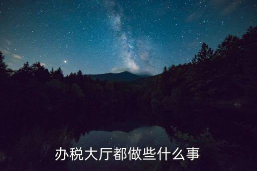 稅務(wù)大廳承擔(dān)什么責(zé)任，辦稅大廳都做些什么事
