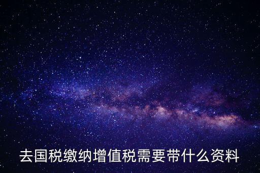 去國(guó)稅局帶什么手續(xù)，國(guó)稅登記需要帶什么資料