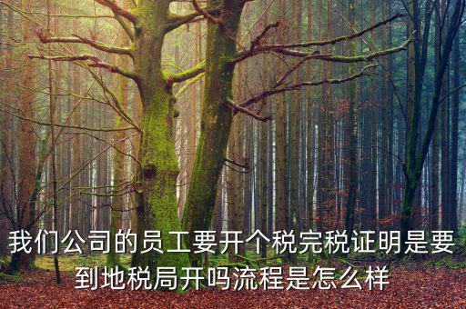個(gè)人開(kāi)完稅證明需要帶什么材料，開(kāi)個(gè)人工資完稅證明都需要那些證件
