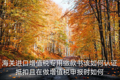 海關(guān)進口增值稅專用繳款書如何抵扣，海關(guān)進口增值稅繳款書怎么抵扣