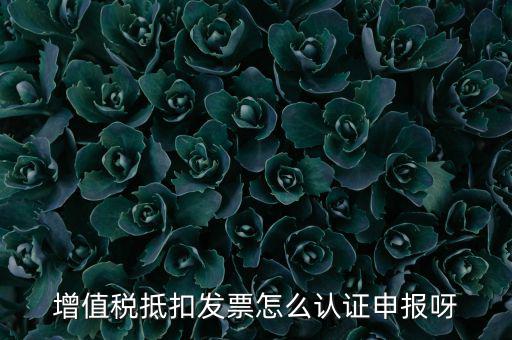 如何認證抵扣發(fā)票，增值稅抵扣發(fā)票怎么認證申報呀