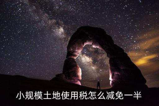 城鎮(zhèn)土地使用稅如何減免，小規(guī)模土地使用稅怎么減免一半