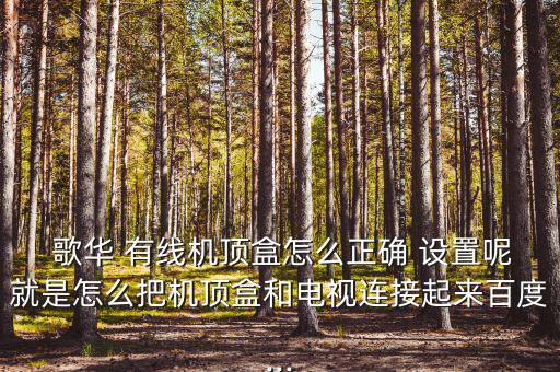 歌華有線怎么設(shè)置搜臺(tái),如何使用有線電視頻譜進(jìn)行搜索?