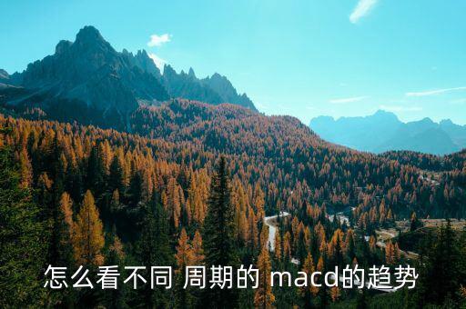 多周期怎么顯示macd,技術(shù)指標的使用方法和注意事項