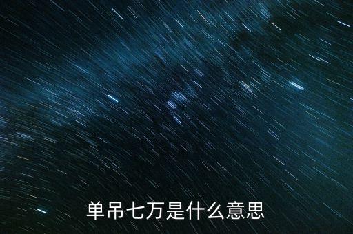 上海7萬(wàn)是指什么，7萬(wàn)的費(fèi)用是指什么