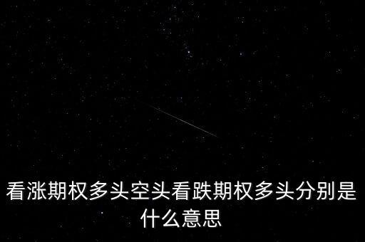 看跌期權(quán)是什么意思，看漲期權(quán)多頭空頭看跌期權(quán)多頭分別是什么意思
