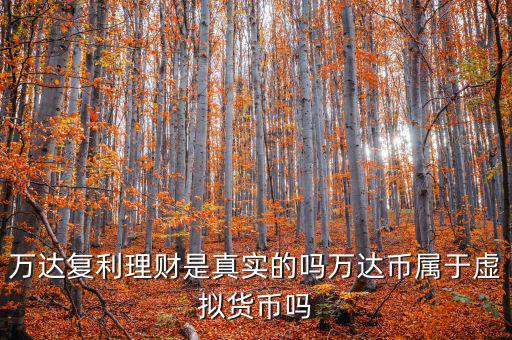 萬(wàn)達(dá)貨幣是什么，萬(wàn)達(dá)復(fù)利理財(cái)是真實(shí)的嗎萬(wàn)達(dá)幣屬于虛擬貨幣嗎