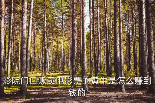 商場門口收卡的黃牛為什么，影院門口販賣電影票的黃牛是怎么賺到錢的