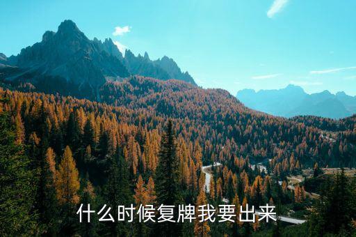廣晟有色什么時候復牌，廣晟有色股票