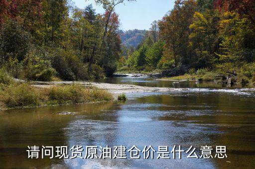 請(qǐng)問現(xiàn)貨原油建倉價(jià)是什么意思