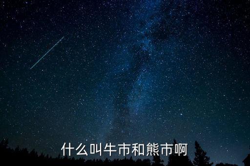 熊市和牛市是什么意思，什么叫牛市和熊市啊