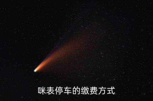 咪表停車(chē)的繳費(fèi)方式