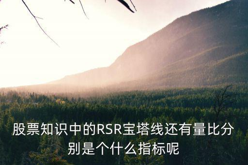 股票中什么是是寶塔線，股票知識中的RSR寶塔線還有量比分別是個什么指標(biāo)呢