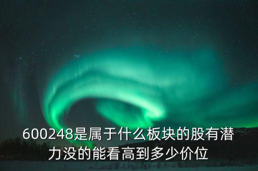 川儀股份是什么板塊，600248是屬于什么板塊的股有潛力沒(méi)的能看高到多少價(jià)位