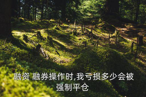  融資 融券操作時(shí),我虧損多少會(huì)被強(qiáng)制平倉(cāng)