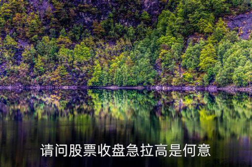股票收盤拉漲什么意思，收盤上漲是什么意思