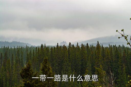 一帶一路指什么，一帶一路指什么意思