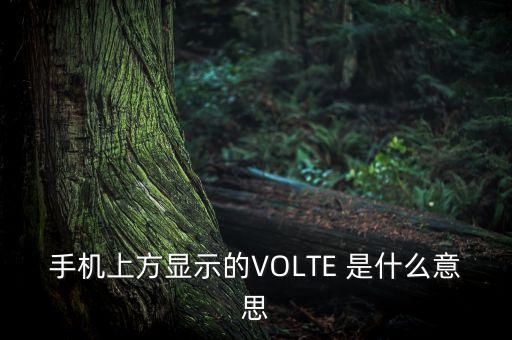 手機volte是什么意思，手機上方顯示的VOLTE 是什么意思