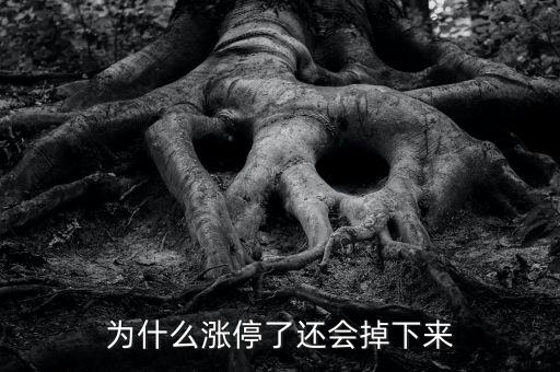 為什么股票漲停會往下掉，股票漲停怎么還會跌下來