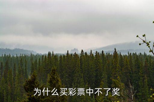 買彩票為什么不中獎，彩票為什么不中獎
