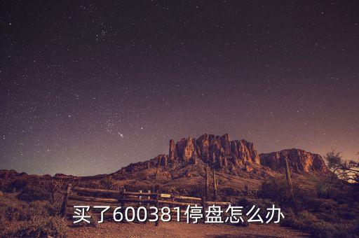 600381為什么被st，買(mǎi)了600381停盤(pán)怎么辦