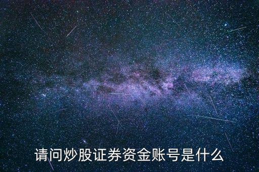 請(qǐng)問(wèn)炒股證券資金賬號(hào)是什么